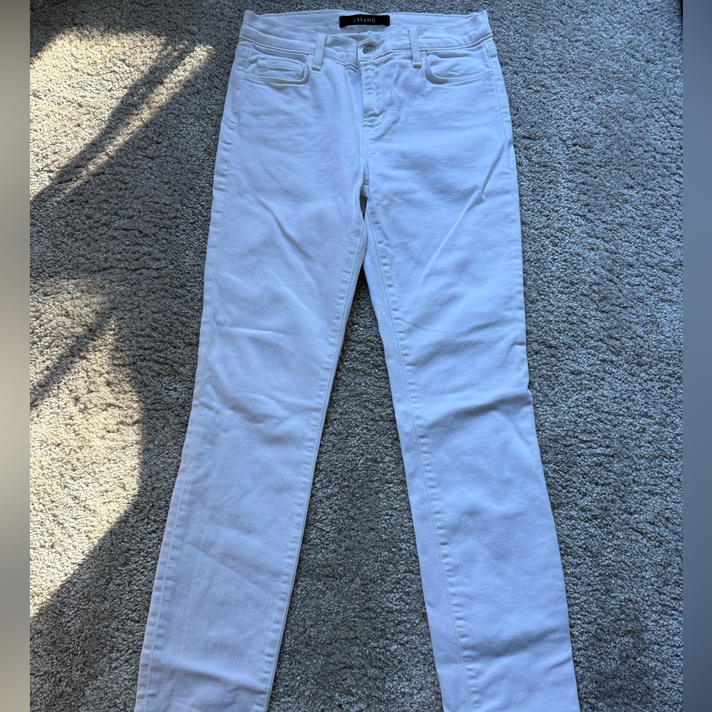 J Brand Womens White Skinny Jeans
